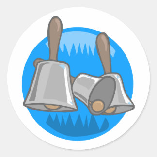 Pegatina Redonda Hand Bells