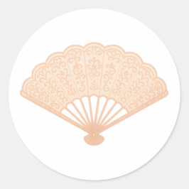Pegatina Redonda Hand fan