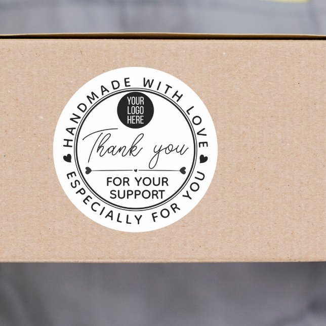 Pegatina Redonda Handmade With Love Circle Sticker – Logo (Subido por el creador)