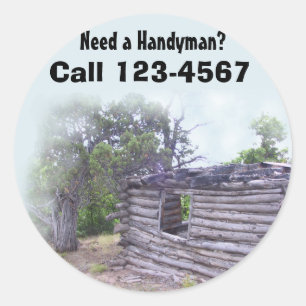 Pegatina Redonda Handyman