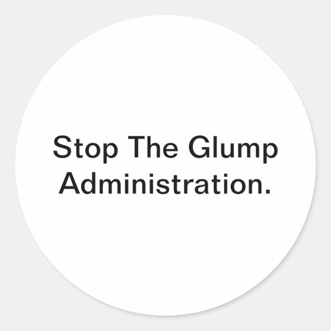 Pegatina Redonda Hankamer Artjunkhaus, el comentarista social de St (Anverso)