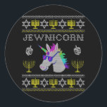 Pegatina Redonda Hanukkah Chanukah<br><div class="desc">Hanukkah Chanukah</div>