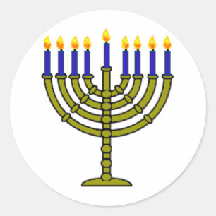 Pegatina Redonda Hanukkah/Chanukah
