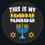 Pegatina Redonda Hanukkah para la familia Chanukah Funny Hanukkah<br><div class="desc">Hanukkah para la familia Chanukah Funny Hanukkah</div>