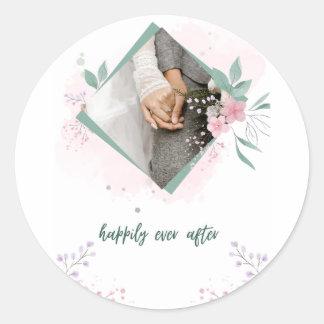 Pegatina Redonda happily ever after