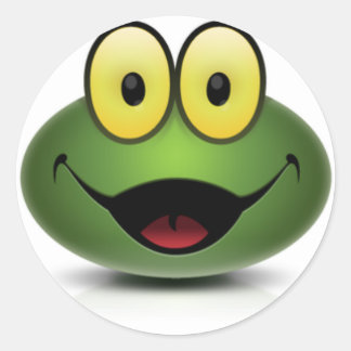 Pegatina Redonda Happy