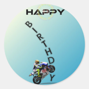 PEGATINA REDONDA HAPPY BIRTHDAY.