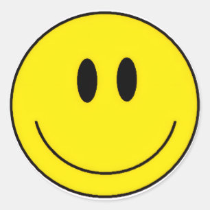 Pegatina Redonda Happy face