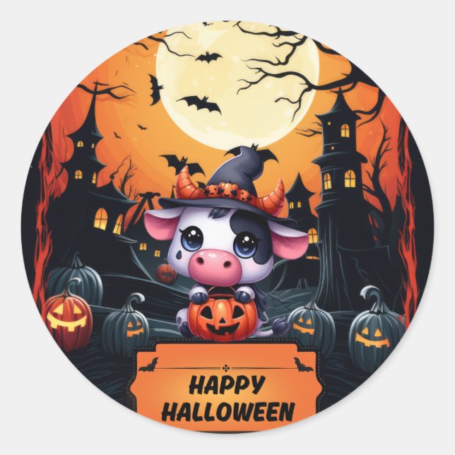 PEGATINA REDONDA HAPPY HALLOWEEN 31 (Anverso)
