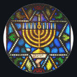 PEGATINA REDONDA HAPPY HANUKKAH<br><div class="desc">FOTO</div>