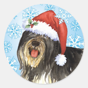 Pegatina Redonda Happy Howlidays PON