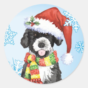 Pegatina Redonda Happy Howlidays PWD