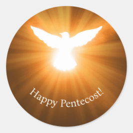 Pegatina Redonda Happy Pentecost