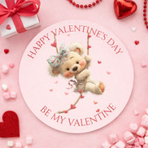 Happy Valentine’s Day Bear – Be My Valentine Heart