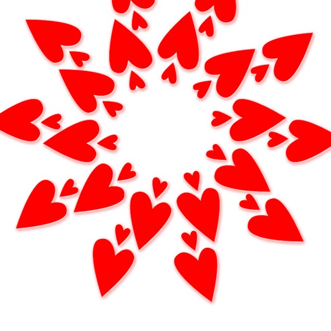 Pegatina Redonda Happy Valentine’s Star Hearts Round Sticker (Subido por el creador)