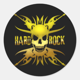 PEGATINA REDONDA HARD ROCK