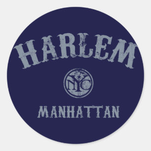 Pegatina Redonda Harlem