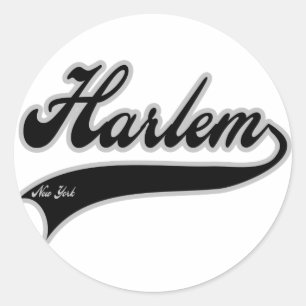 Pegatina Redonda Harlem New York