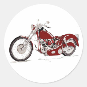 Pegatina Redonda harley
