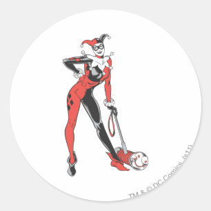 Pegatina Redonda Harley Quinn 2