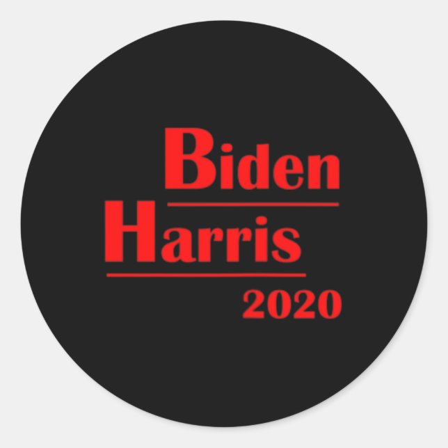 Pegatina Redonda Harris 2020 5 (Anverso)
