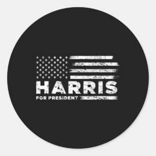 Pegatina Redonda Harris 2020 Por El Presidente Liberal Demócrata2