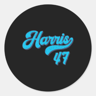 Pegatina Redonda Harris 47 El Presidente Usa America 2024 Eleccione