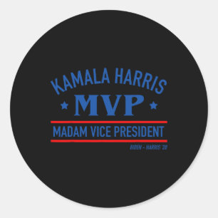 Pegatina Redonda Harris Mvp Señora Vicepresidenta Biden Harris 2020