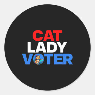 Pegatina Redonda Harris Por El Presidente 2024 Kamala Walz 2024