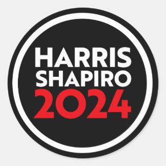PEGATINA REDONDA HARRIS SHAPIRO 2024