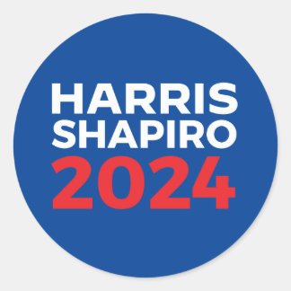 PEGATINA REDONDA HARRIS SHAPIRO 2024