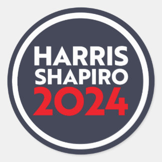 PEGATINA REDONDA HARRIS SHAPIRO 2024