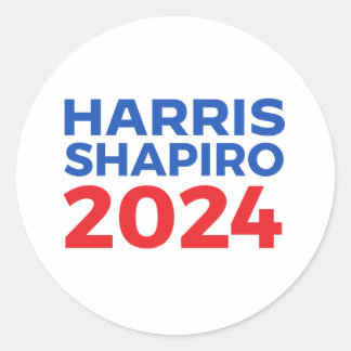 PEGATINA REDONDA HARRIS SHAPIRO 2024