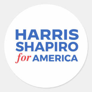 PEGATINA REDONDA HARRIS SHAPIRO PARA ESTADOS UNIDOS