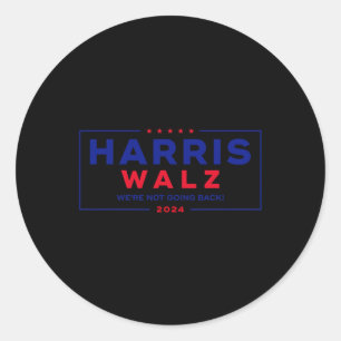 Pegatina Redonda Harris Tim Walz Waltz 2024 Vp Harris Waltz Electio
