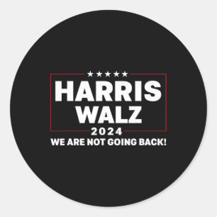 Pegatina Redonda Harris Tim WAlzheimer Waltz 2024 No iremos