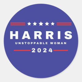 Pegatina Redonda Harris Unstopable Women | Elecciones 2024