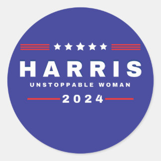 Pegatina Redonda Harris Unstopable Women | Elecciones 2024