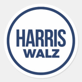 PEGATINA REDONDA HARRIS WALZ 2024