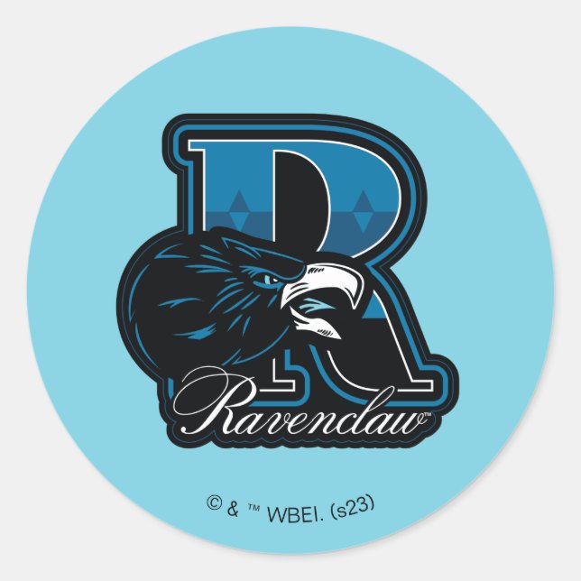 Pegatina Redonda HARRY POTTER™ | Baño atlético RAVENCLAW™ (Anverso)