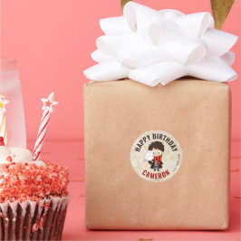 Pegatina Redonda HARRY POTTER™ Carácter Arco mágico Cumpleaños