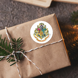 Pegatina Redonda Harry Potter | Crest Hogwarts - Color completo