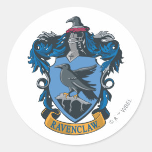 Pegatina Redonda Harry Potter  Escudo de armas Ravenclaw
