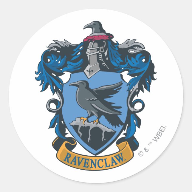 Pegatina Redonda Harry Potter| Escudo de armas Ravenclaw (Anverso)
