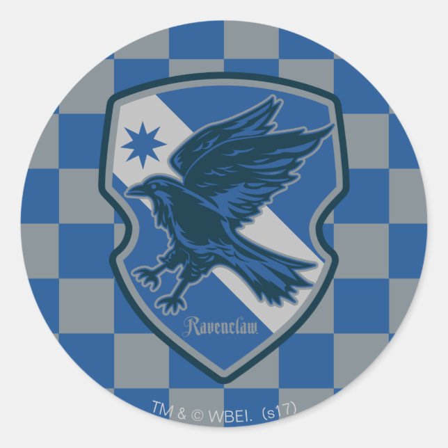 Pegatina Redonda Harry Potter | Escudo del Orgullo de Ravenclaw Hou (Anverso)