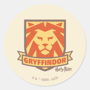 Pegatina Redonda HARRY POTTER™   Escudo estival Magic GRYFFINDOR™