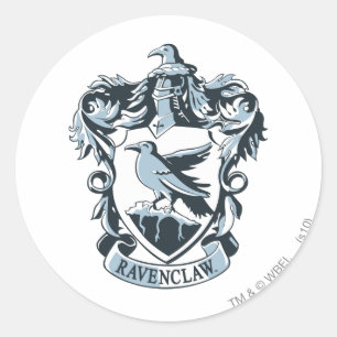 Pegatina Redonda Harry Potter   Escudo moderno de Ravenclaw