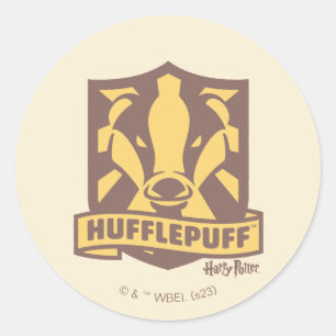 Pegatina Redonda HARRY POTTER™   Escudo Summer Magic HUFFLEPUFF™