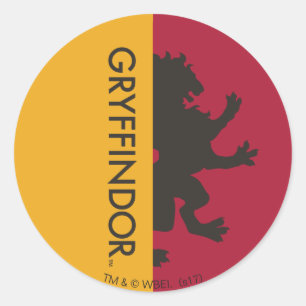 Pegatina Redonda Harry Potter   Gryffindor House Pride Graphic