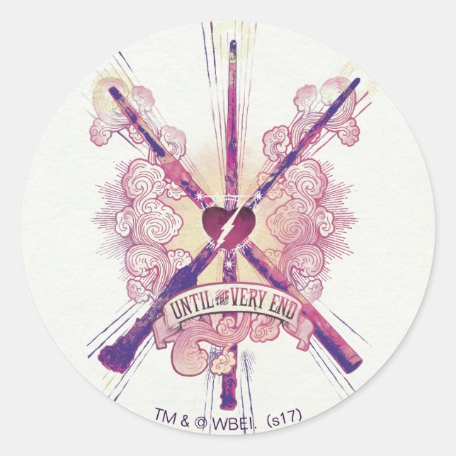 Pegatina Redonda Harry Potter | Hasta El Fin Mismo (Anverso)